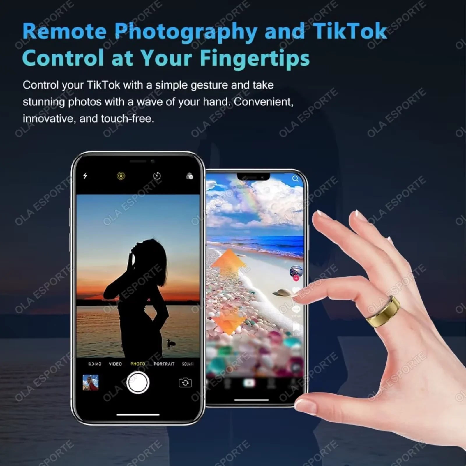 Waterproof Smart Ring Health Tracker