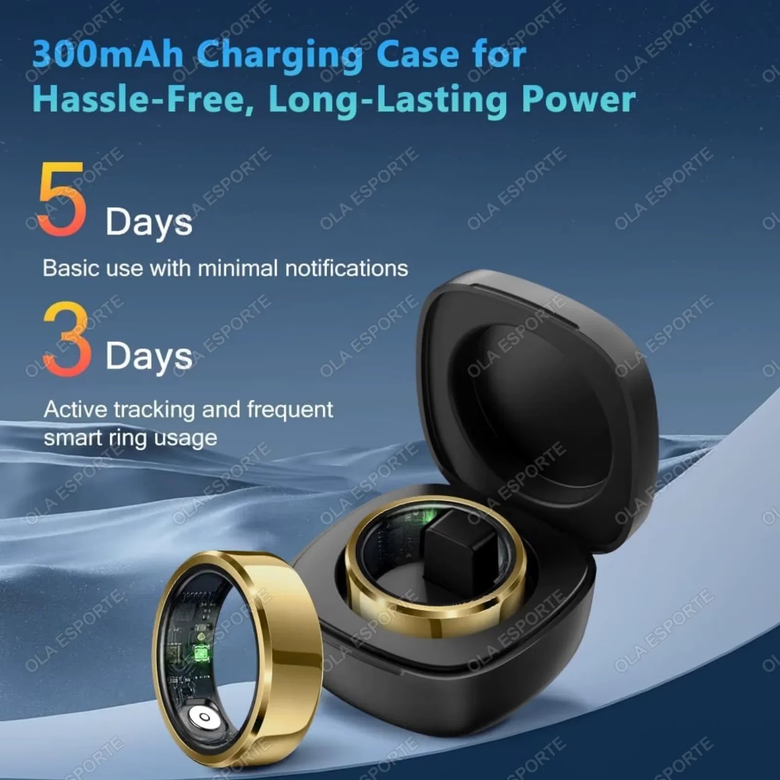 Waterproof Smart Ring Health Tracker